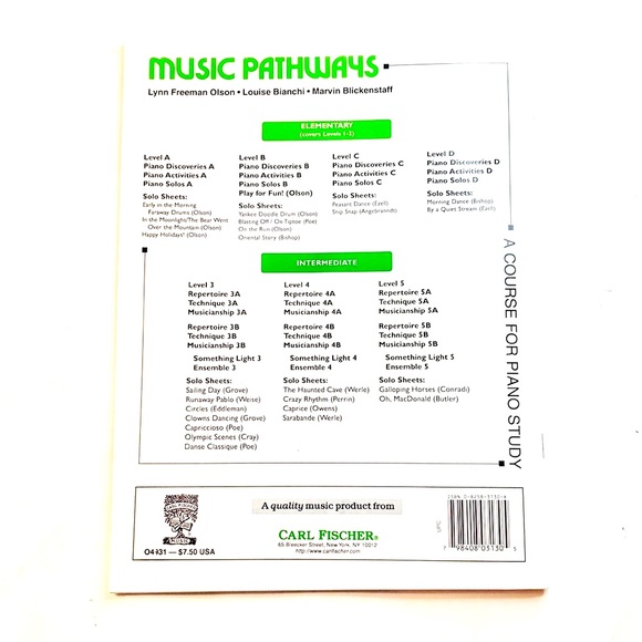 Carl Fischer Piano 4B Instruction Book - Picture 4 of 10